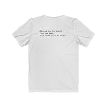 Load image into Gallery viewer, Unisex Jersey Short Sleeve Tee (white only)
